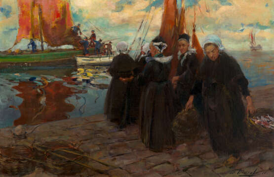 Tikhov, Vitaly. Breton Women at the Fishing Pier - photo 1