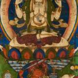  Thangka mit der weißen Tara und Manjusri - Foto 1
