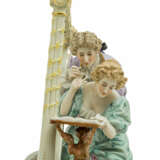 Figurengruppe mit Harfe, 20. Jahrhundert - Foto 5