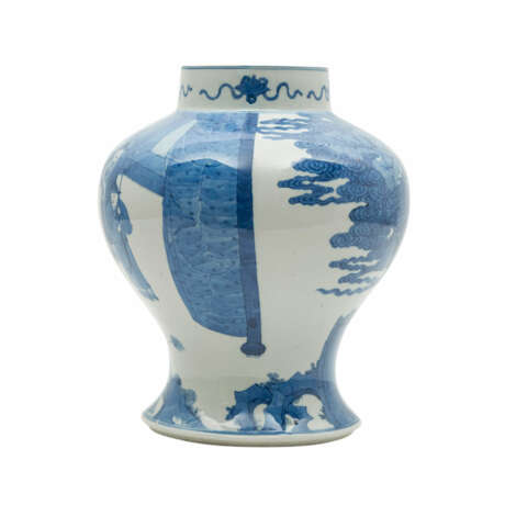 Blau-weiße Vase. CHINA. - Foto 2