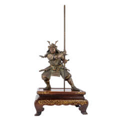 Exzellente Bronze eines Samurai. JAPAN, Meiji-Periode (1868-1912).