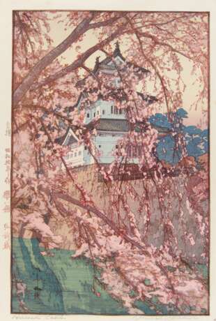 Yoshida, Hiroshi (1876 - 1950). HolzschnitTiefe: Hirosaki Castle - Foto 1
