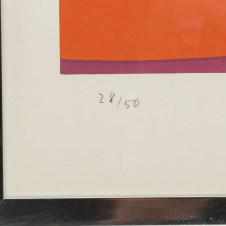 MERK, KURT (1924-2012), 2 Farbsiebdrucke "Geometrische Kompositionen", - Foto 4