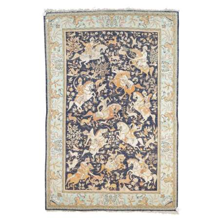 Orientteppich aus Seide. 20. Jahrhundert, 223x144 cm. - photo 2