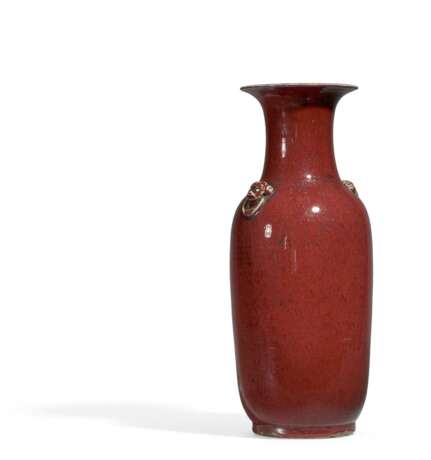 Große Vase mit Löwenköpfen und Ringen - фото 1