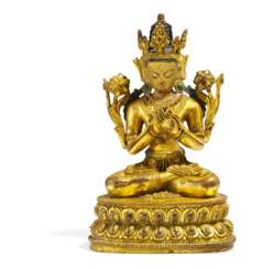 Bodhisattva Maitreya in reichem Juwelenschmuck