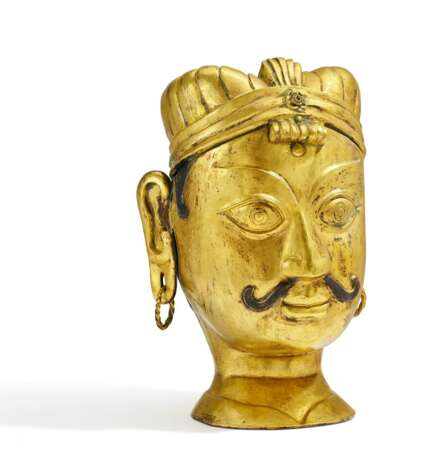 Überlebensgroßer Kopf eines buddhistischen Prinzen - Foto 1