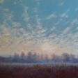 Original landscape painting oil on canvas, Sunrise - Kauf mit einem Klick