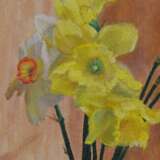 “Original still life painting oil on canvas Daffodils” Canvas Oil paint Realist Still life 2018 - photo 2