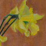 “Original still life painting oil on canvas Daffodils” Canvas Oil paint Realist Still life 2018 - photo 3