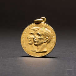 Médaille d'or en Souvenir du Mariage de la Princesse Giovanna avec le Tsar Boris III de Bulgarie, de 1930 à Assise
