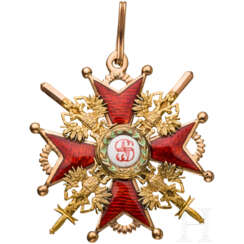 St. Stanislaus-Orden - Kreuz 3. Klasse mit Schwertern, um 1900