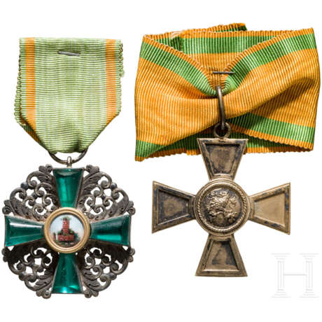 Orden vom Zähringer Löwen - Ritterkreuz 2. Klasse und Verdienstkreuz - Foto 1