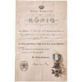 Drei Militär-Verdienstkreuze 2. Klasse, eine Urkunde - Foto 3