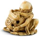 Netsuke: Sitzender Oni - Foto 2