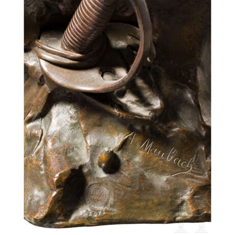 Adolphe Maubach - Bronzeskulptur "Chargez", um 1872 - Foto 5
