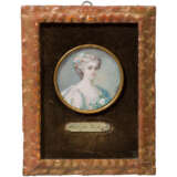 Enrichetta d'Este (1702-77) - Portraitminiatur auf Elfenbein der Prinzessin von Modena, Ende 19. Jahrhundert - photo 1