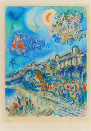 Chagall, Marc (1887 Witebsk - 1985 St. Paul de Vence). Bataille des fleurs - Foto 2
