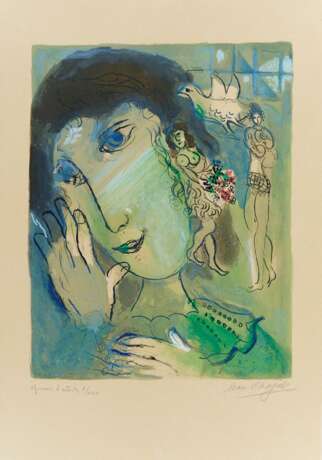 Chagall, Marc (1887 Witebsk - 1985 St. Paul de Vence). La Poète - Foto 1