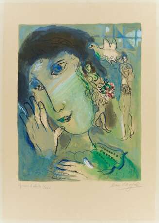 Chagall, Marc (1887 Witebsk - 1985 St. Paul de Vence). La Poète - photo 2