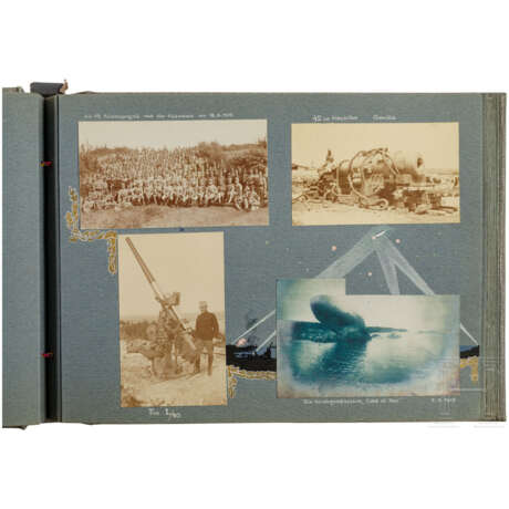 Fotoalbum "Landwehr-Feldhaubitz-Division No. 13" - Einsatz an der Alpenfront im 1. Weltkrieg, Zigarettenetui aus Silber - фото 4