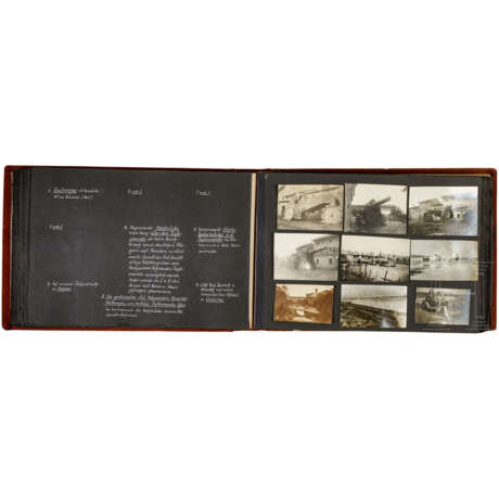 Großer Nachlass Offizier Otto Matzenauer bei der "30,5 cm Mörserbatterie Nr. 19" - Fotoalbum, Tagebuch, Auszeichnungen, Gemälde - photo 3