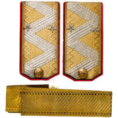 Ein Paar Schulterstücke für einen Generalmajor, Russland, um 1910