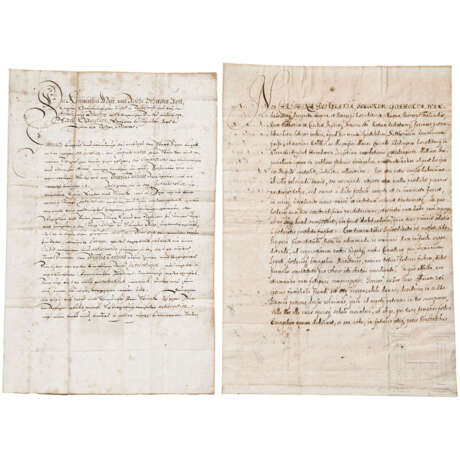 Axel Oxenstierna (1583 - 1654), Königin Christine - zwei Dokumente zur Kriegsfinanzierung 1634 und 1639 - photo 1