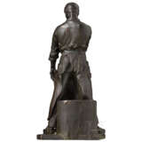 Große Bronzefigur eines Schmieds, um 1910 - Foto 2
