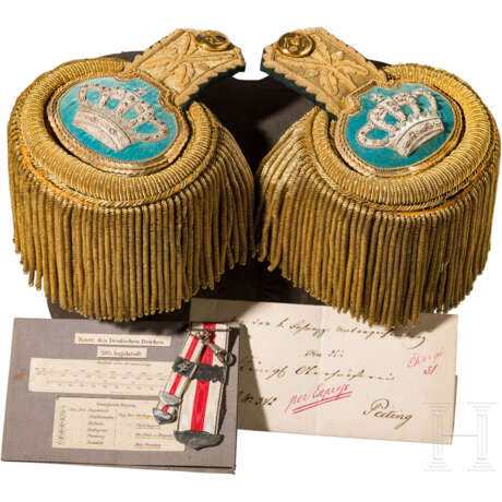 Ein Paar Epauletten für höhere Forstbeamte, 1886 - 1912 - фото 1