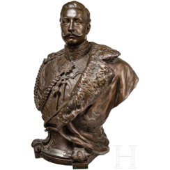 Büste Kaiser Wilhelms II. mit Widmung