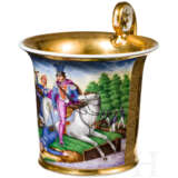 Große Tasse mit Schlachtszene, um 1813 - Foto 1