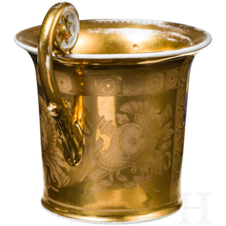 Große Tasse mit Schlachtszene, um 1813 - Foto 2