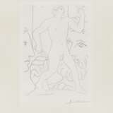 Picasso, Pablo (1881 Malaga - 1973 Mougins). Marie-Thérèse, sculpteur au travail et sculpture représentant un athlète grec - photo 1
