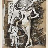 Picasso, Pablo (1881 Malaga - 1973 Mougins). Venus et l'amour voleur de miel après Cranach l'ancien - photo 1