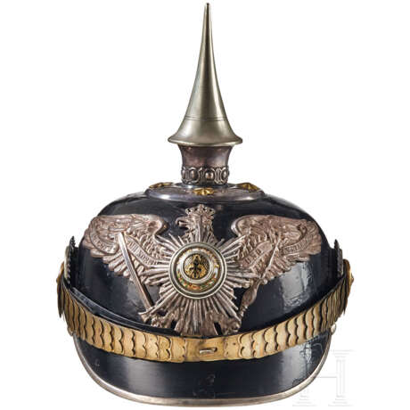 A Prussian Officer Guard Pioneer Spiked Helmet - photo 2