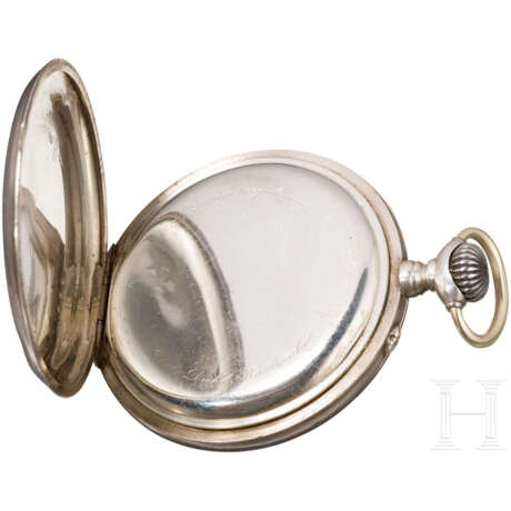 Taschenuhr aus Silber für die Kaiserliche Marine, Fa. Carl Diehl, Karlsruhe - Foto 3