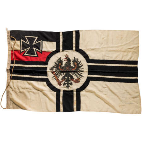 Kaiserliche Kriegsflagge, gefertigt im deutschen Bei Hai-Stützpunkt (Hafen), vor oder um 1900 - фото 1