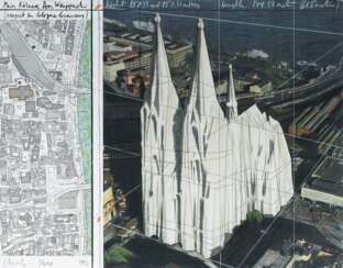 Christo (Christo Javatscheff) (1935 Gabrovo). Mein Kölner Dom, Wrapped (Project For Cologne - Germany)