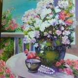 “tea rose” Canvas Oil paint Still life 2019 - photo 1