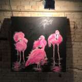 “Flamingo” Canvas Acrylic paint Animalistic 2019 - photo 2