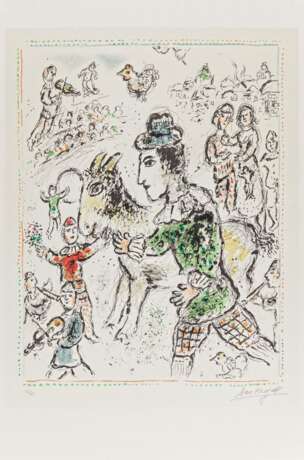 Chagall, Marc. Clown à la chévre jaune - Foto 3