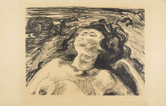 Munch, Edvard. Liegender Halbakt I - Foto 2