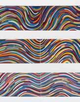 Wavy Bands of Color (Triptych)