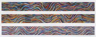 Wavy Bands of Color (Triptych)