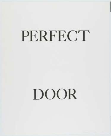 Nauman, Bruce. Perfect door / Perfect odor / Perfect rodo - photo 2
