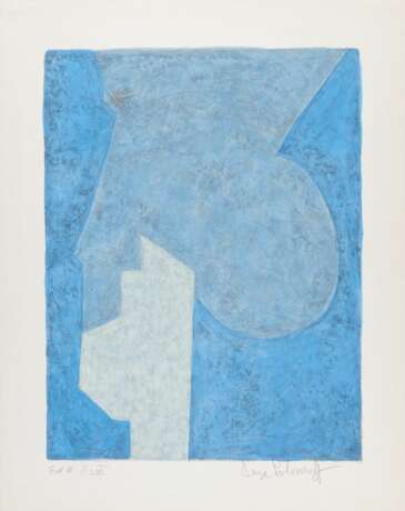 Poliakoff, Serge. Composition bleu - Foto 1