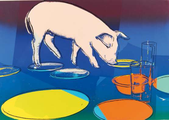 Warhol, Andy (1928 Pittsburgh - 1987 New York). Fiesta pig - photo 1