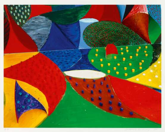 Hockney, David. Fifth Detail, Snails Space, March 25th 1995 - Foto 1