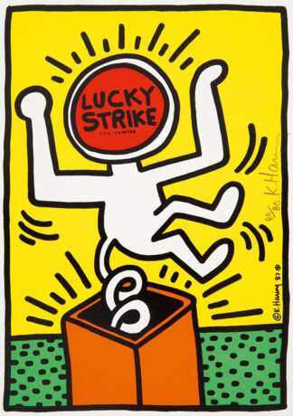 Haring, Keith (1958 Kutztown - 1990 New York). Lucky Strike - photo 1